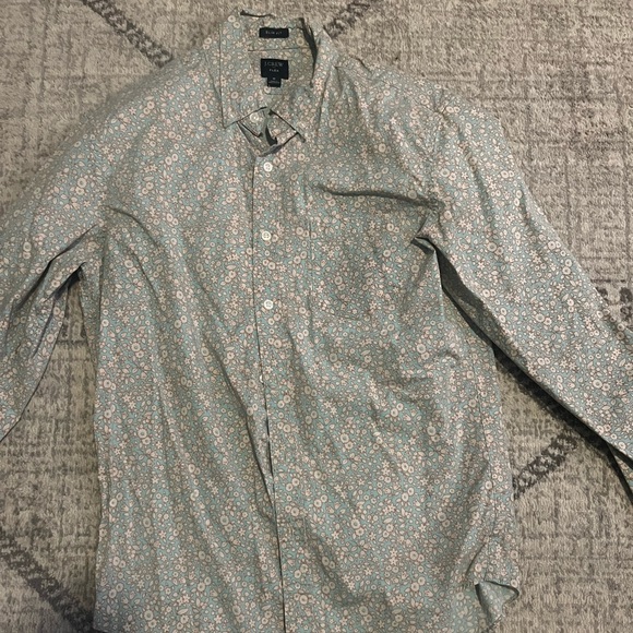 J. Crew floral dress shirt - Picture 1 of 3